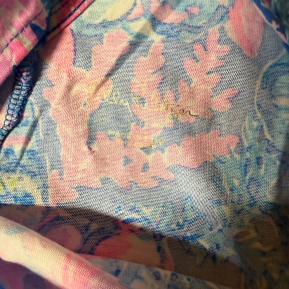 Lilly Pulitzer Pastel Floral Dress in Blue and Pink - Picture 3 of 3